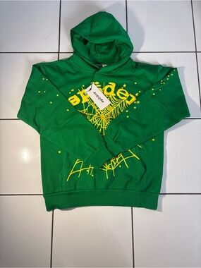 Sp5der Green Hoodie